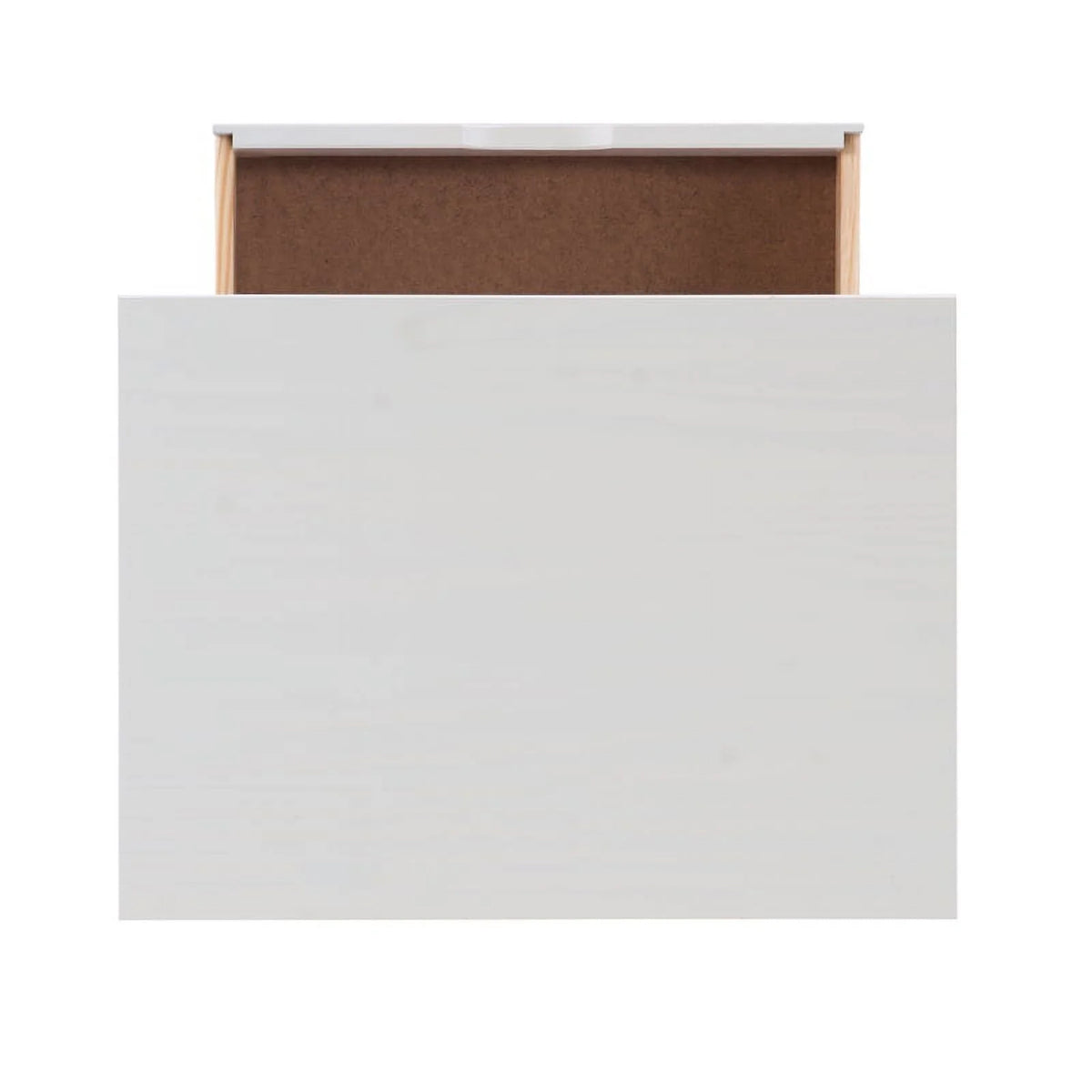 Six Drawer Wood Rolling Cart in White Wash K936511