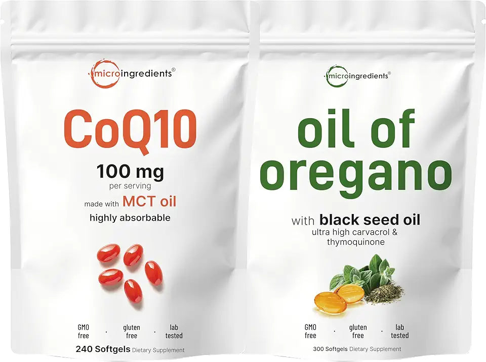 Oil of Oregano 6,000mg & CoQ10 100mg Softgels 2 Pack W542122