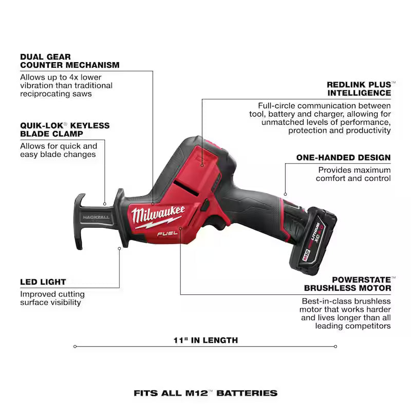 12V Lithium-Ion Brushless Cordless Reciprocating Saw Kit U729800