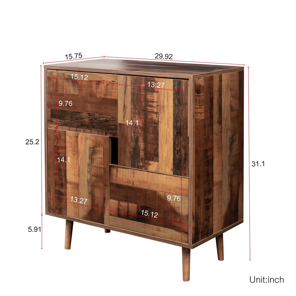 Sideboard with four storage spaces B69501