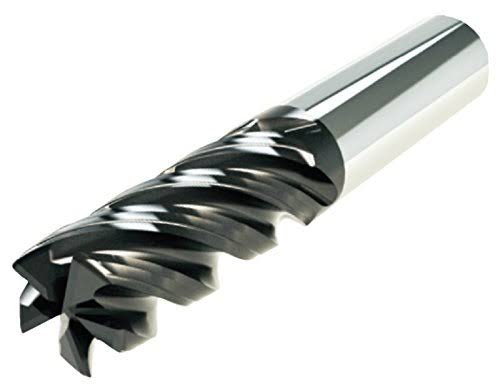 5/8x22 Diameter Carbide End Mill 5 Flute Long Length Variable Helix F28870
