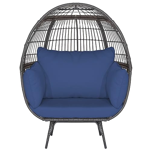 Oversized Wicker Egg Chair with 4 Cushions C2057