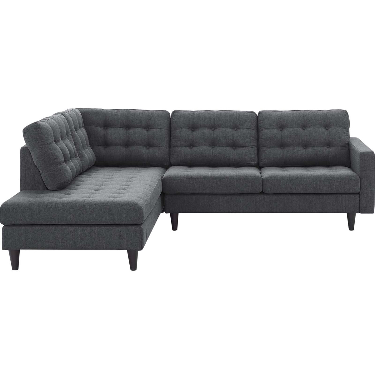 Grey Fabric Sectional Sofa K593655