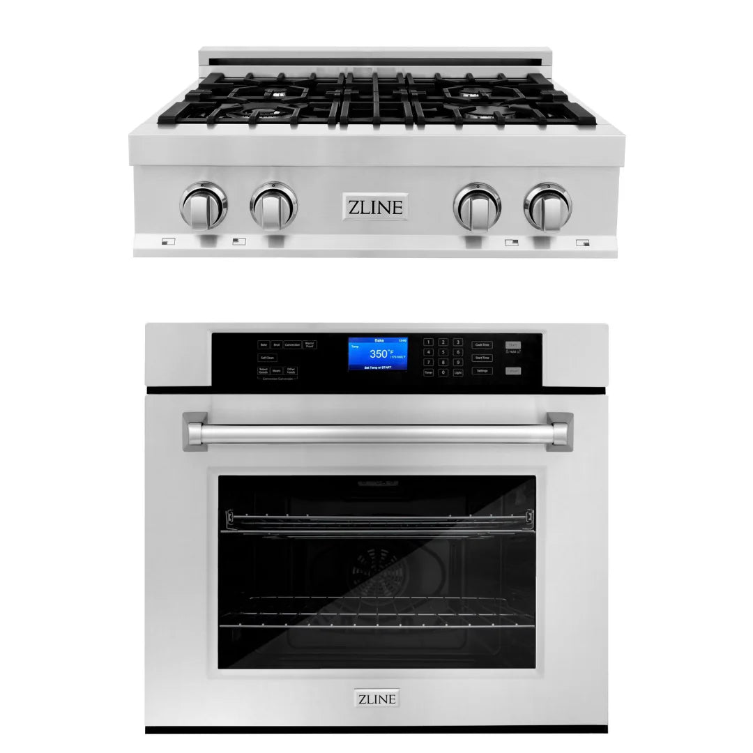 30 in. Self-Cleaning Wall Oven and Rangetop Appliance Package M3317