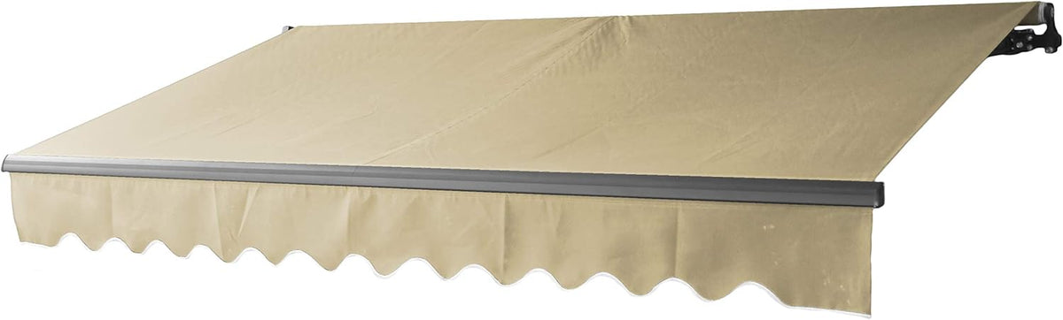 Black Retractable Patio Awning 10 x 8 Feet S10672