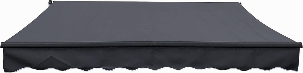 Black Retractable Patio Awning 10 x 8 Feet S10672