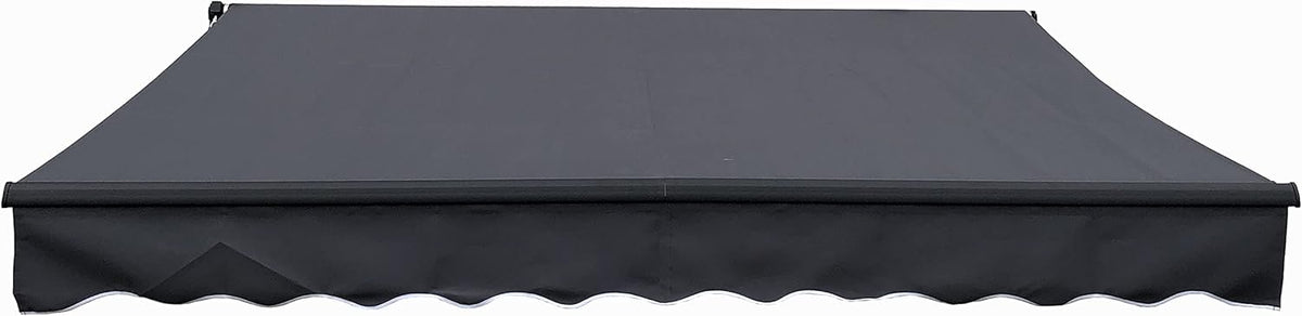 Black Retractable Patio Awning 10 x 8 Feet S10672