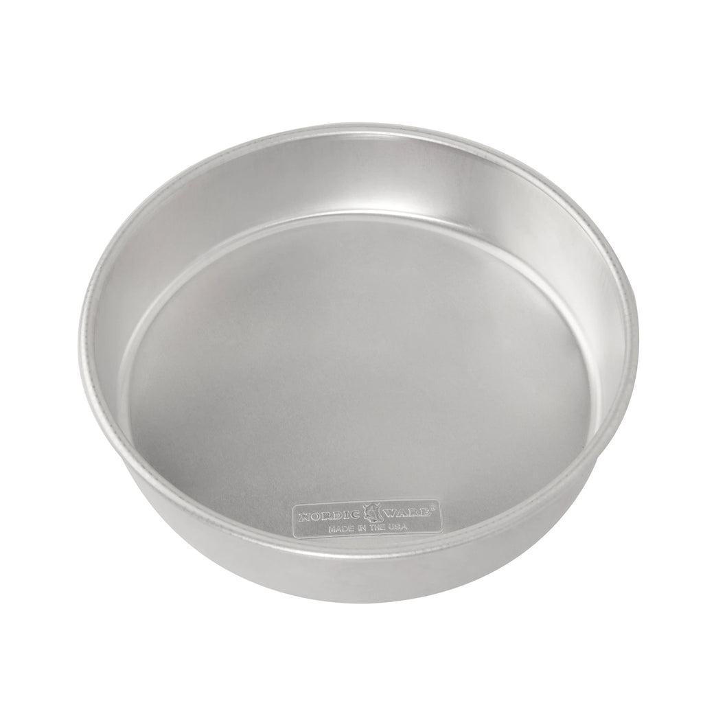 4pc Natural Aluminum Round Cake Pan Set Y68181