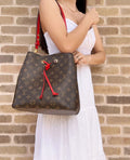 Brown Monogram Bucket Bag Z431
