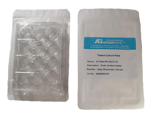 12 Well Sterile Flat Tissue Culture Plate O223