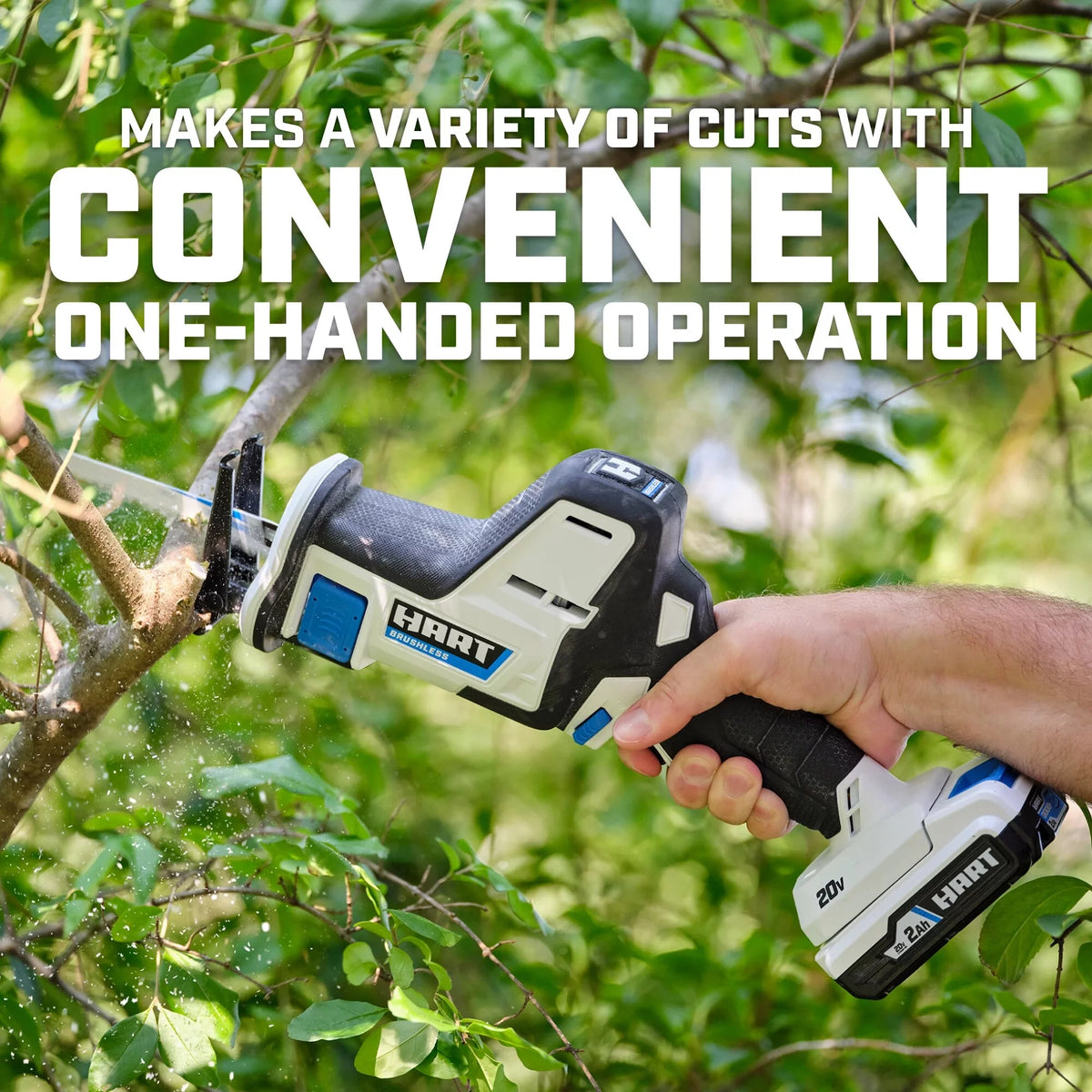 20-Volt Brushless One-Handed Reciprocating Saw with 4Ah Battery and Charger A161