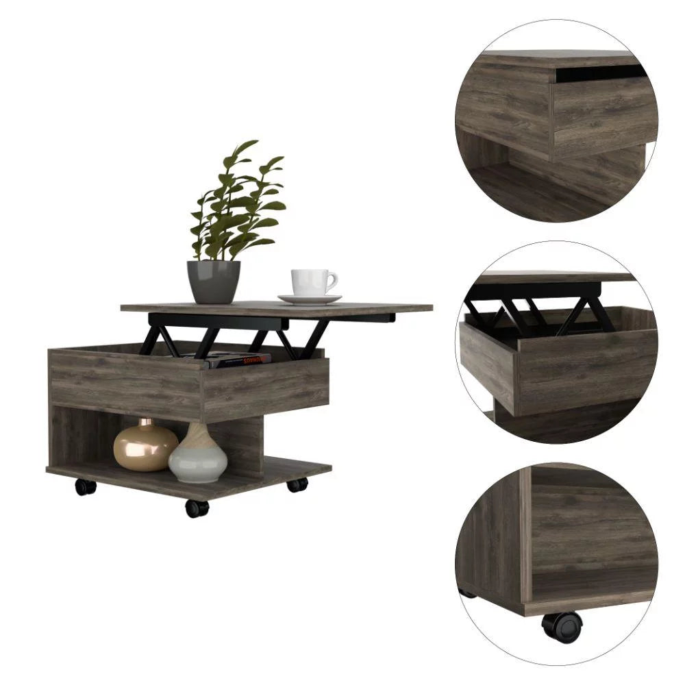 Dark Brown Lift Top Coffee Table F25199