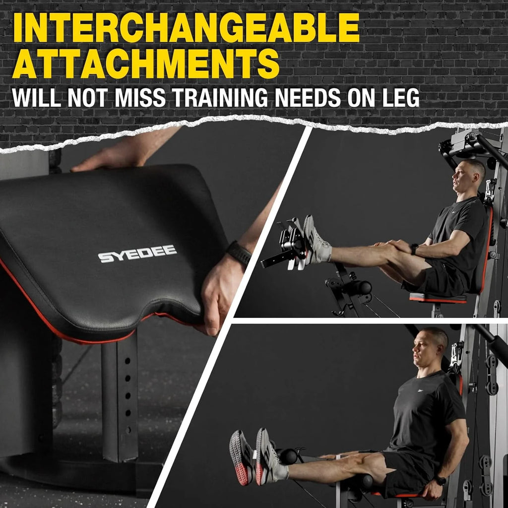 Home Gym Station with 150LBS Weight Stack I2851