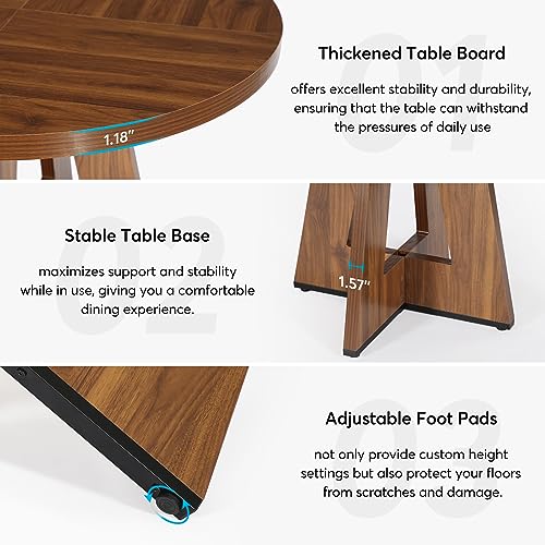 Black 47 in Round Wood Dining Table F200966