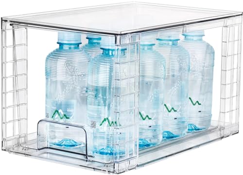 Clear Stackable Kitchen Storage Drawers with Handles C55647