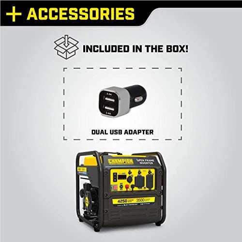 4250-Watt RV Ready Open Frame Inverter Generator S93294