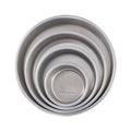 4pc Natural Aluminum Round Cake Pan Set Y68181