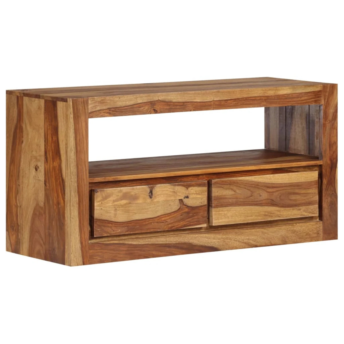 Sheesham Wood TV Cabinet with 2 Storage Drawers T101823