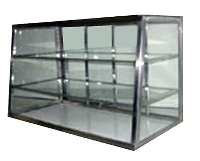 Countertop Dry Bakery Display Case 24 Tapered Glass Showcase with Shelf S108276
