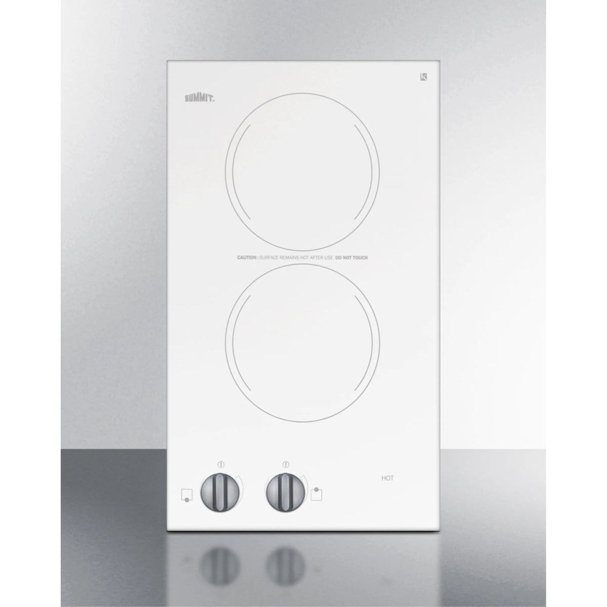 12" Wide 115V 2-Burner Radiant Cooktop V5044