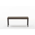 Black Distressed Wood Dining Bench Q800453