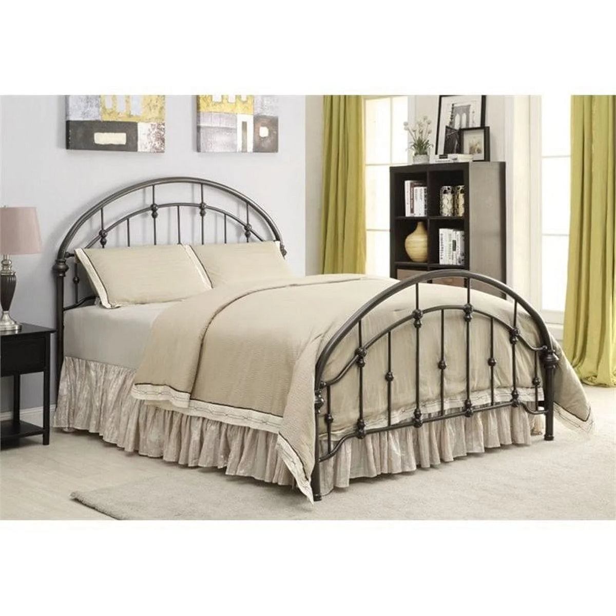 Bronze Metal Full Spindle Bed M497