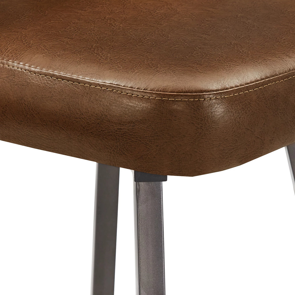 29" Metal Swivel Bar Stools, Set of 2, Brown G638