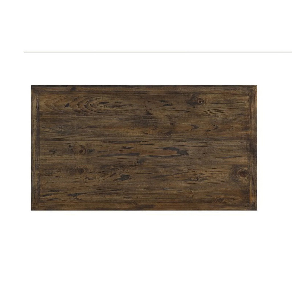 Medium Brown Cocktail Table with Slab Top and Base N8017