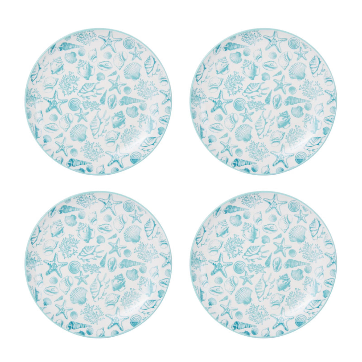 Teal Stoneware 16-Piece Dinnerware Set V98071