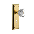Polished Brass Door Knob with Plate D942124