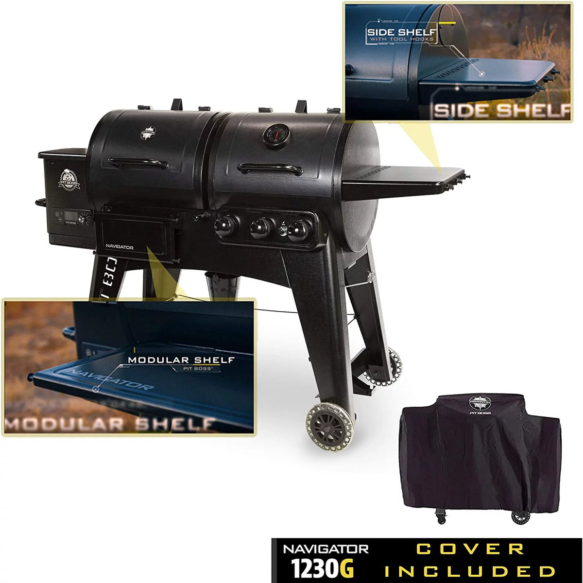 Wood Pellet Grill & Smoker Q198809