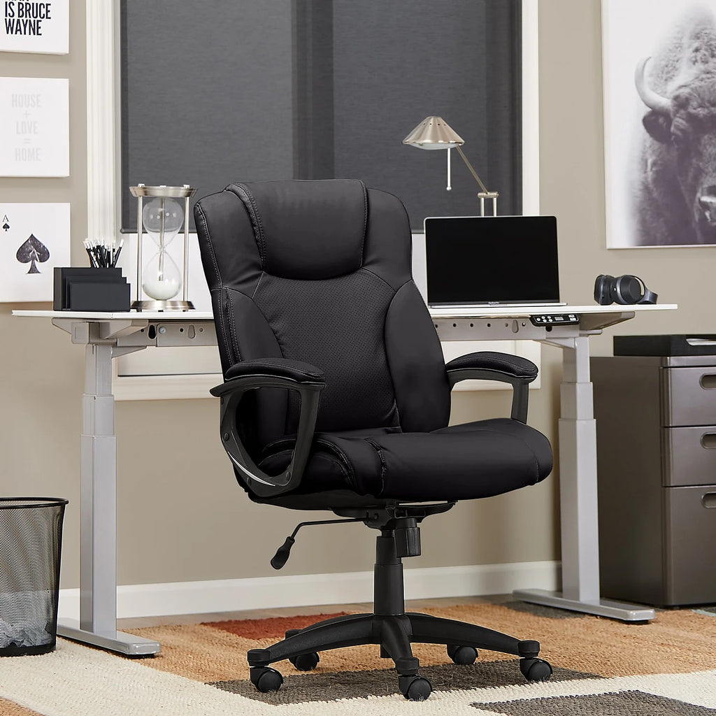 Black Bonded Leather Executive Chair X50326