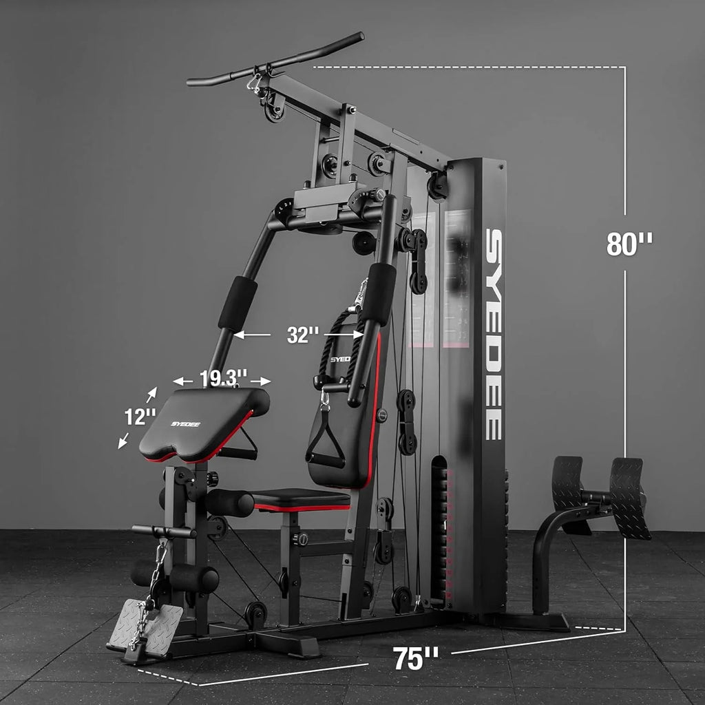 Home Gym Station with 150LBS Weight Stack I2851