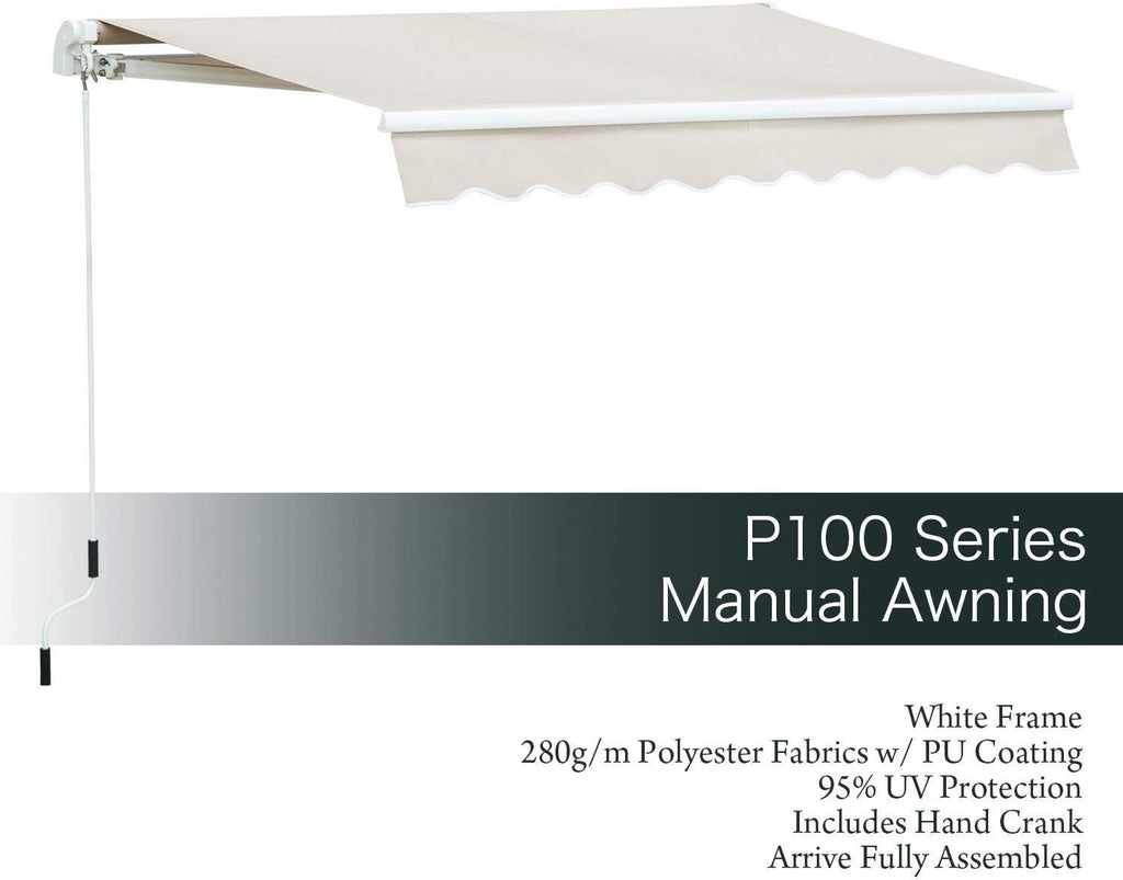 Retractable 10'x8' 280G Polyester Patio Awning B673588
