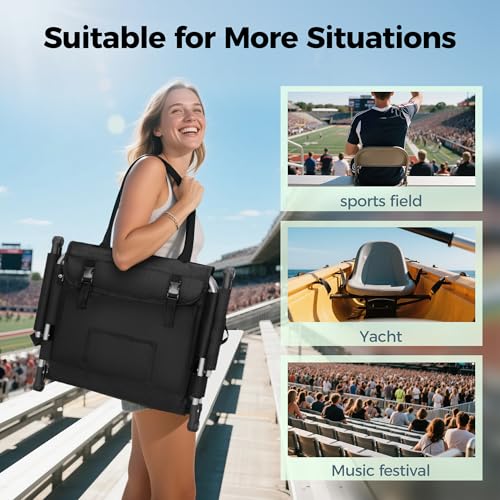Portable Folding Stadium Chair with Armrest P737995