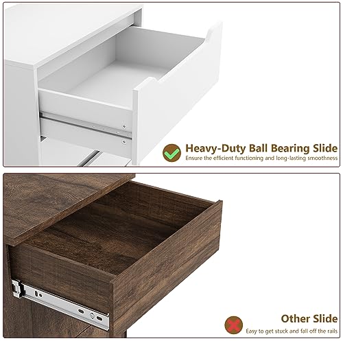 White 6 Drawer Wood Dresser R5619