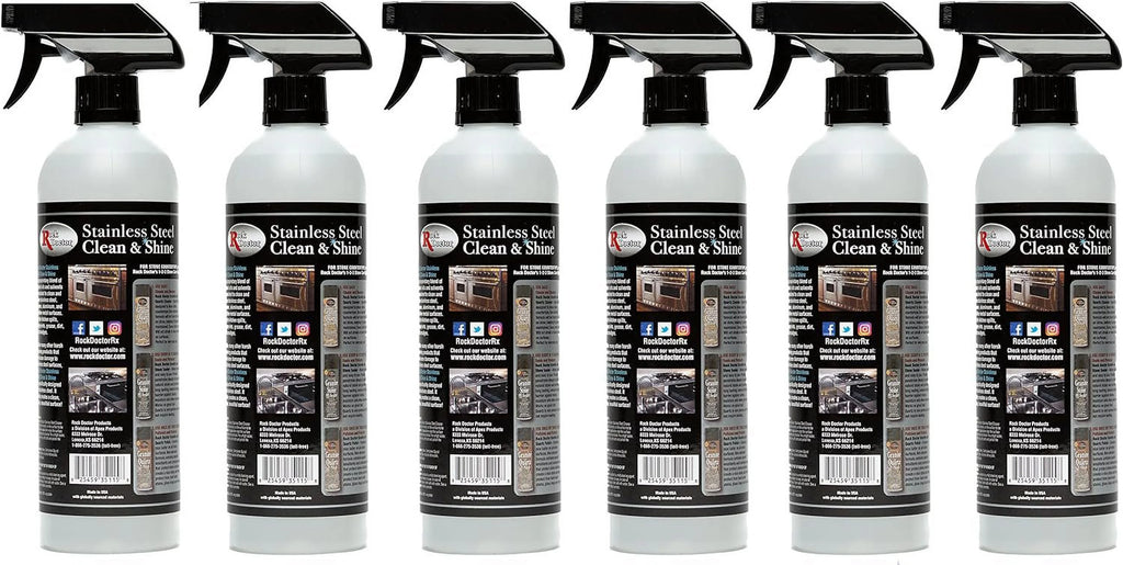 Stainless Steel Cleaner and Protectant 24 oz Spray Bottle Pack of 6 B581