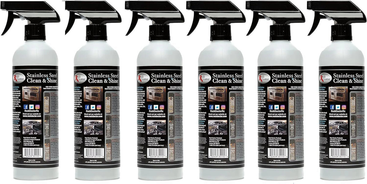Stainless Steel Cleaner and Protectant 24 oz Spray Bottle Pack of 6 B581