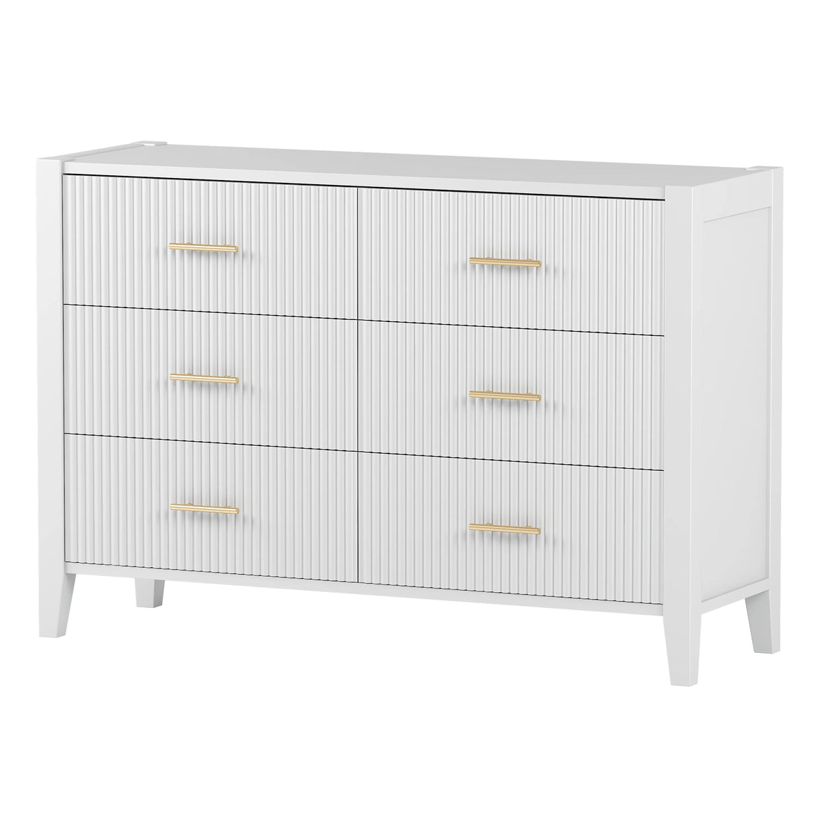 White 6 Drawer Dresser U376616