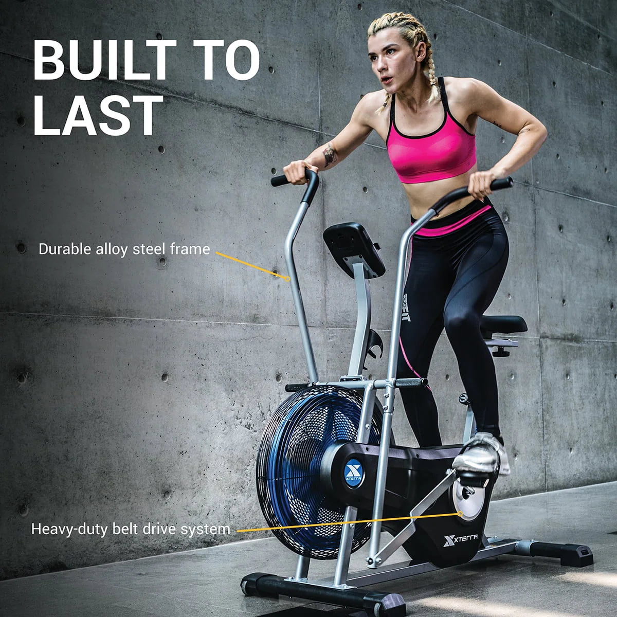 Exercise Bike with Wind Resistance and LCD Display K6221