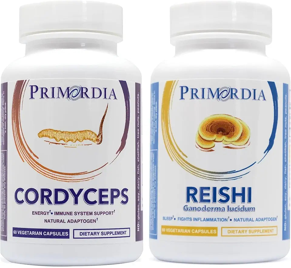 Cordyceps and Reishi Mushroom Supplement, 120 Capsules W239