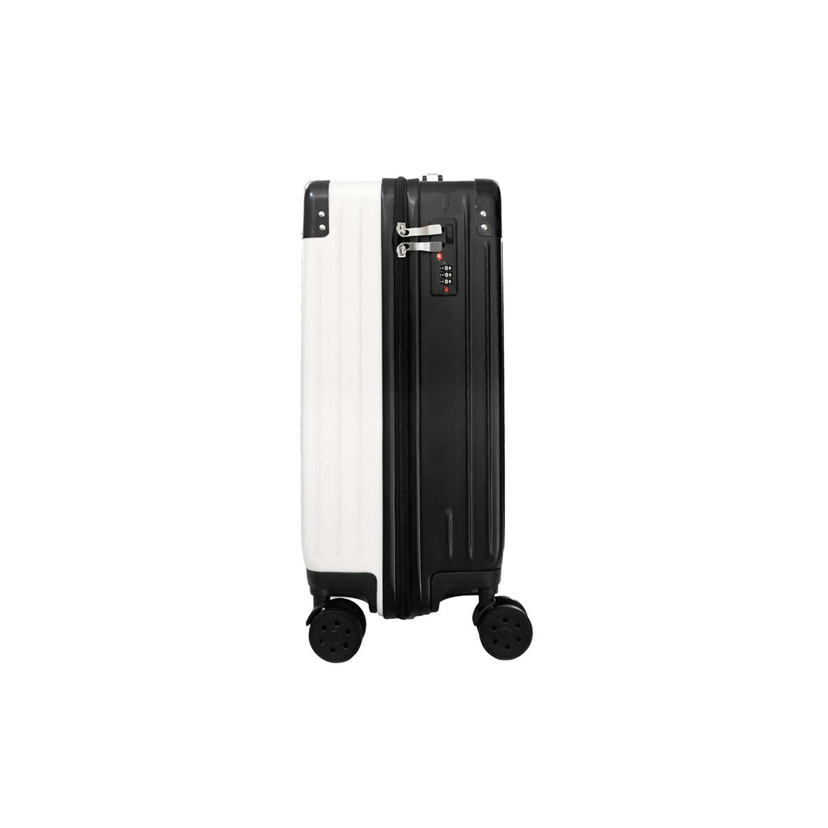 White Carry on Suitcase O18201