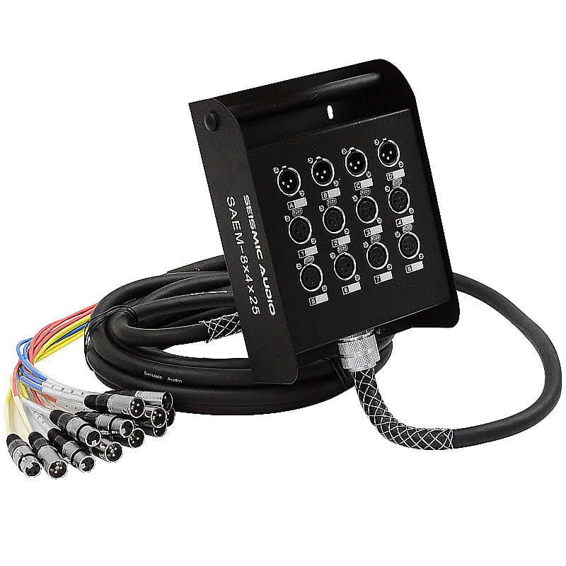 8 Channel XLR Snake Cable 25' Z16252