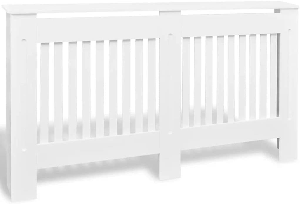 White MDF Radiator Cover Q2424