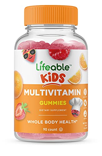 Kids Multivitamin Gummy with Vitamins A C D E B6 B12 Zinc Biotin Folic Acid 90 Gummies S590