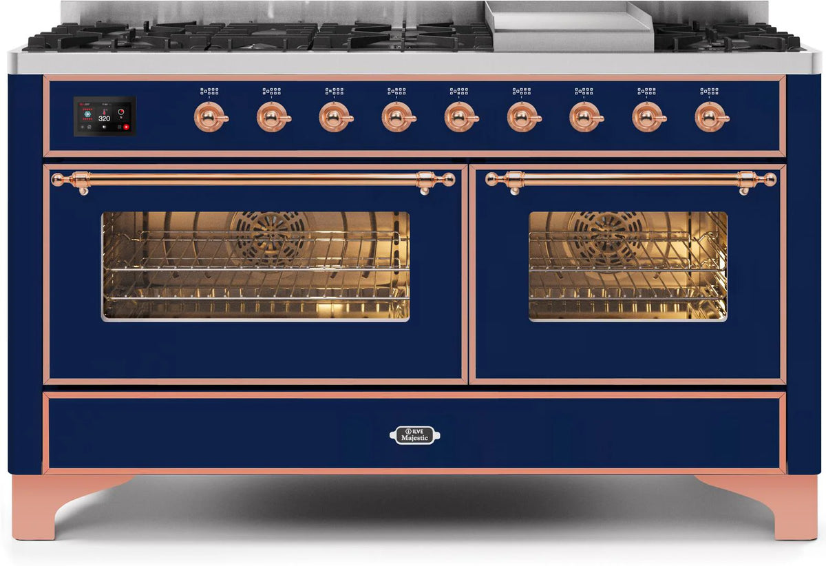 Blue Dual Fuel Propane Gas Range V5482