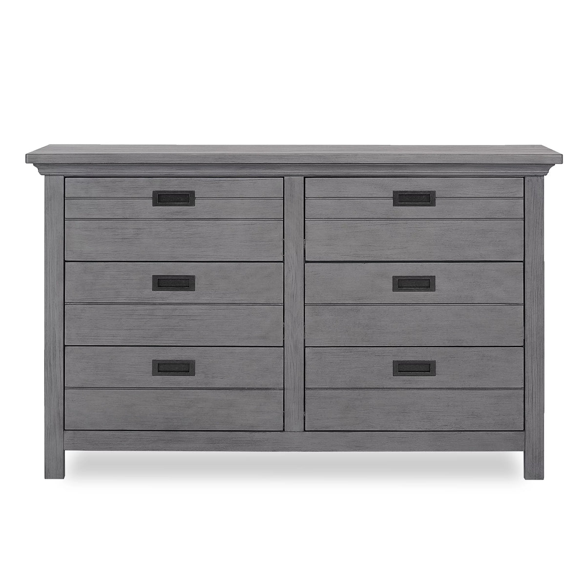 6 Drawer Double Dresser Rustic Gray R330