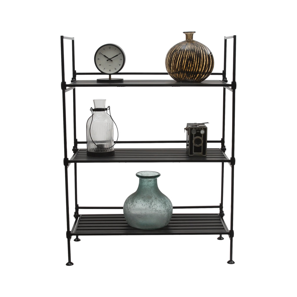 3 Tier Freestanding Storage Shelf Unit in Espresso J527