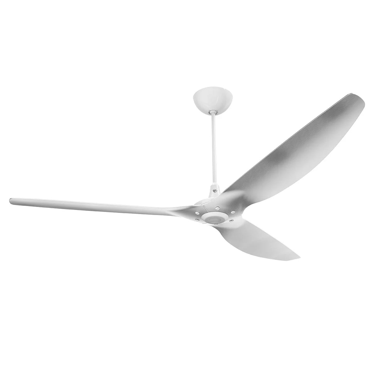 84 Ceiling Fan with Brushed Aluminum Blades and White Finish Q3796