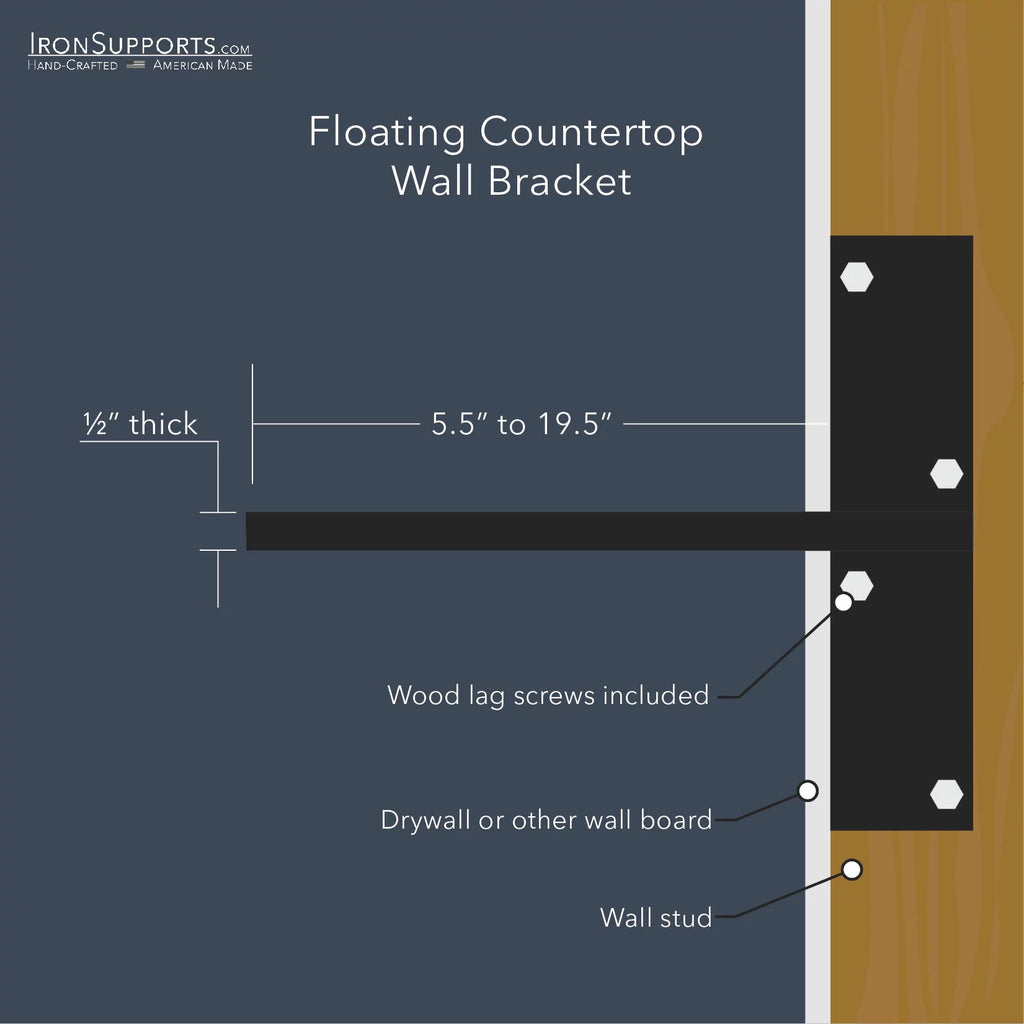 Floating Countertop Wall Bracket I703525